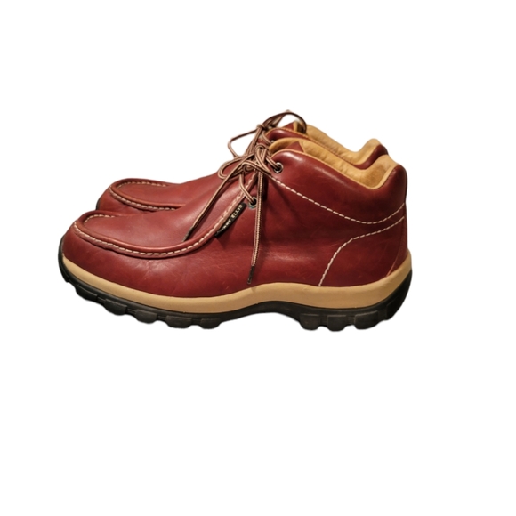 Perry Ellis America Progress High Leather Boots/Size 13 Chukka Boots Lace Up Y2K - Picture 6 of 11